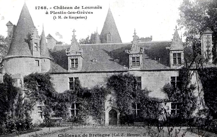 Plestin-les-Grves (Bretagne) : chteau de Lesmais