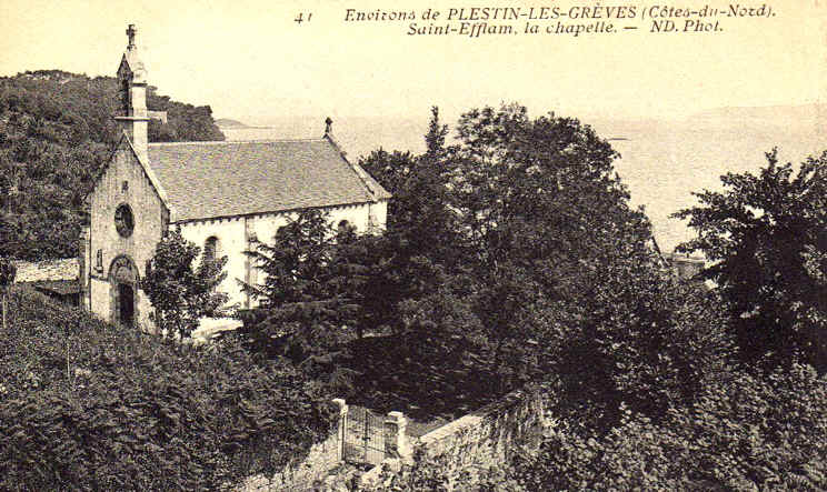 Plestin-les-Grves (Bretagne) : chapelle de Saint-Efflam