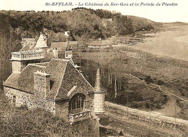 Plestin-les-Grves (Bretagne) : chteau de Ker-Goz