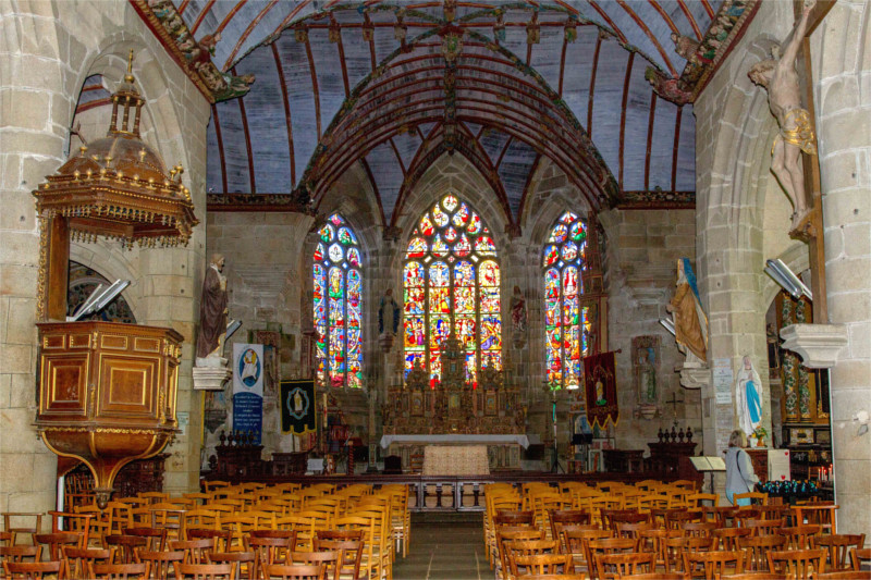 Eglise de Pleyben (Bretagne).