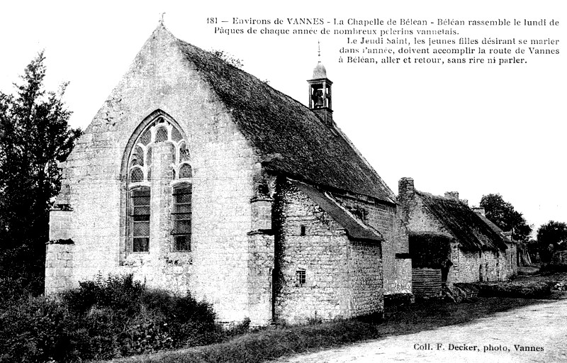 Chapelle de Blan en Ploeren (Bretagne).