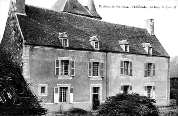 Ville de Plozal (Bretagne) : chteau de Kericuff.