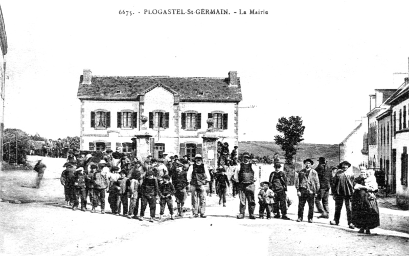 Ville de Plogastel-Saint-Germain (Bretagne).