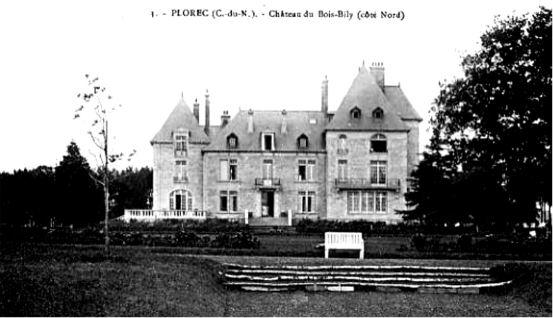 Ville de Plorec-sur-Arguenon (Bretagne) : chteau du Bois-Bily.