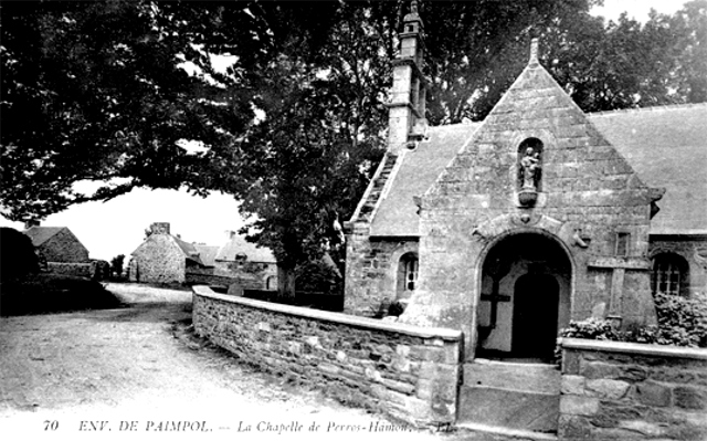 Ville de Ploubazlanec (Bretagne) : chapelle de Perros-Hamon.