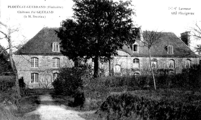 Ville de Plougat-Guerrand (Bretagne) : chteau de Guerrand.