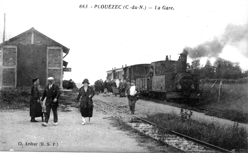 Gare de Plouzec (Bretagne).