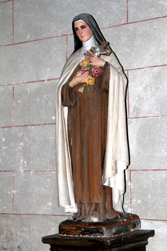 Statue de l'glise de Plougonver, en Bretagne