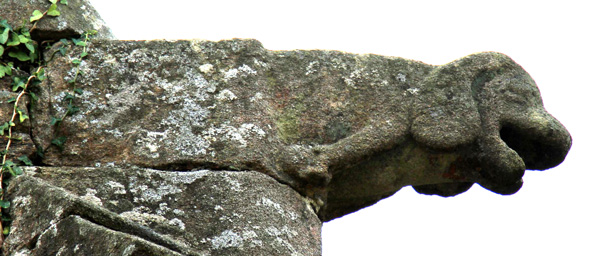 Gargouille de l'glise de Plougonver, en Bretagne