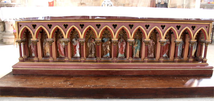 Matre-autel de l'glise Saint Nrin de Plounrin (Bretagne).