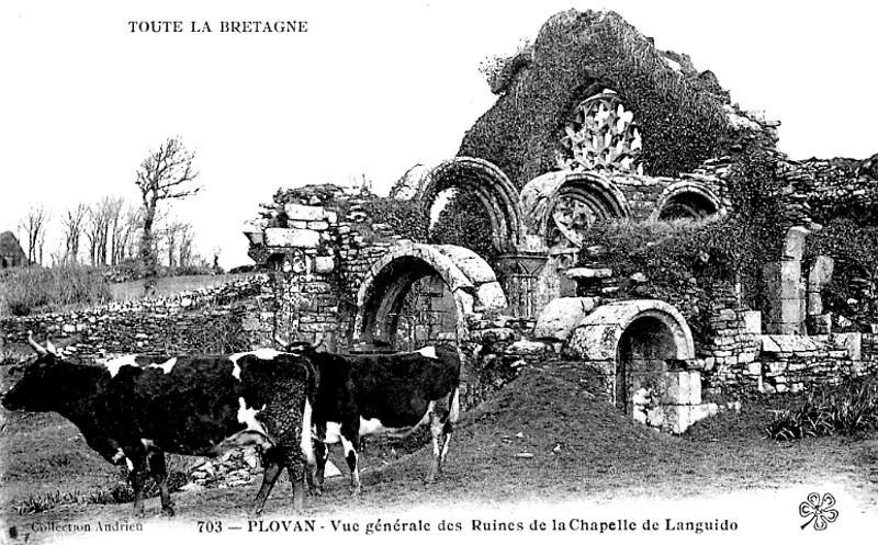Ville de Plovan (Bretagne) : chapelle de Languidou.
