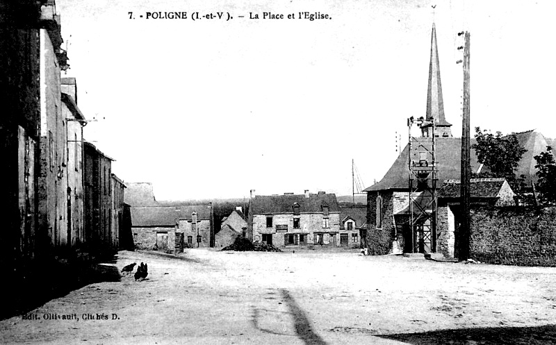 Ville de Polign (Bretagne).