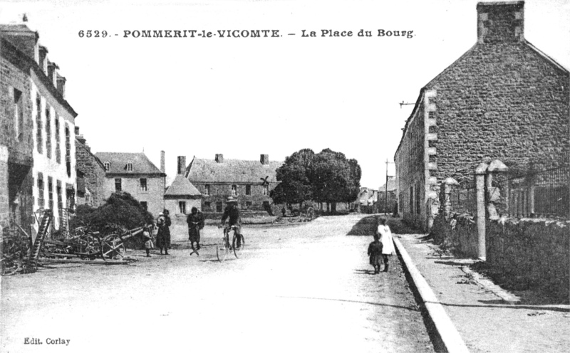 Ville de Pommerit-le-Vicomte (Bretagne).
