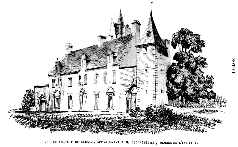 Le chteau de Kernuz  Pont-l'Abb (Bretagne).
