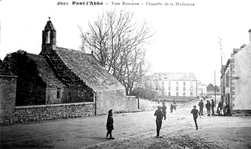 Ville de Pont-l'Abb (Bretagne) : chapelle de la Madeleine.