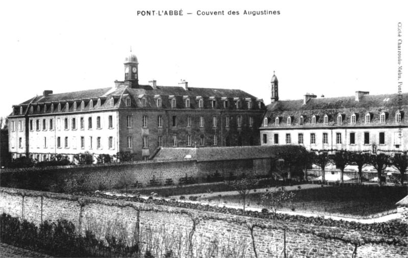 Ville de Pont-l'Abb (Bretagne) : couvent des Augustines.