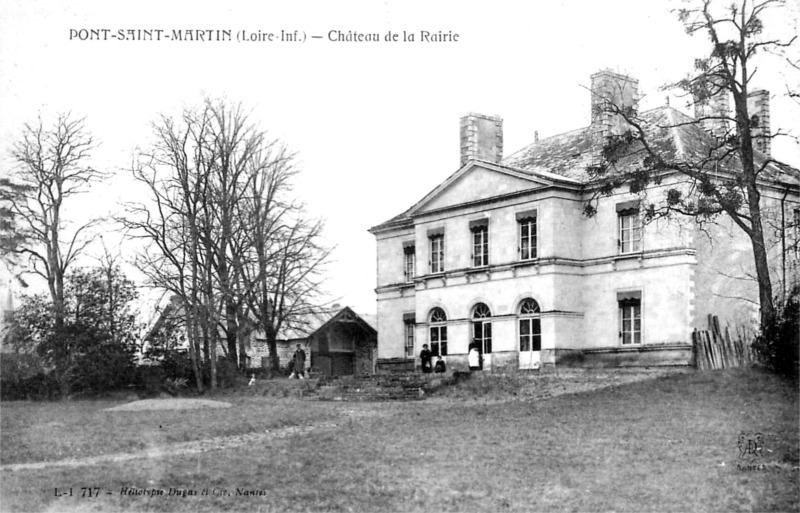 Chteau de la Rairie  Pont-Saint-Martin (Bretagne).