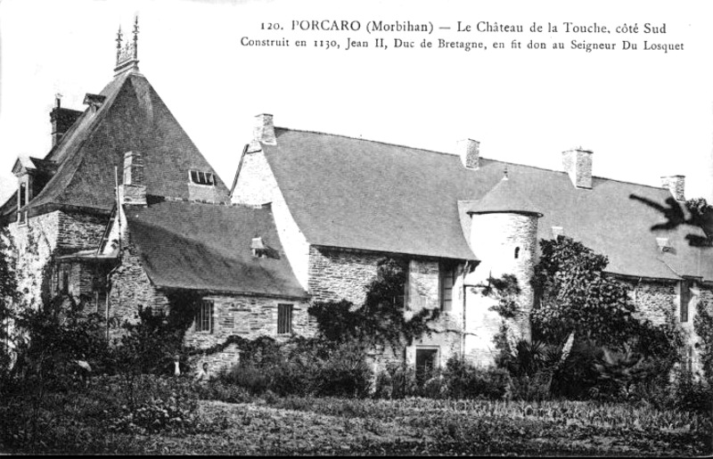 Chteau des Touches ou de la Touche  Porcaro (Bretagne).
