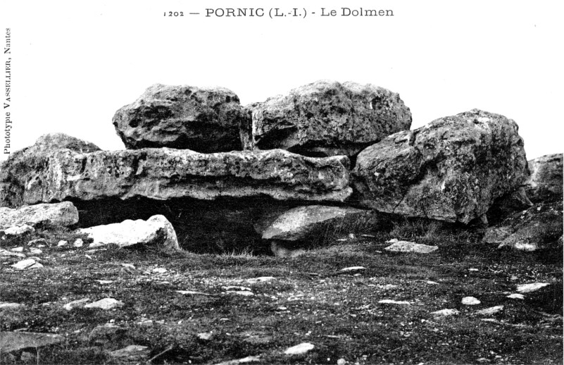 Dolmen de Pornic (anciennement en Bretagne).