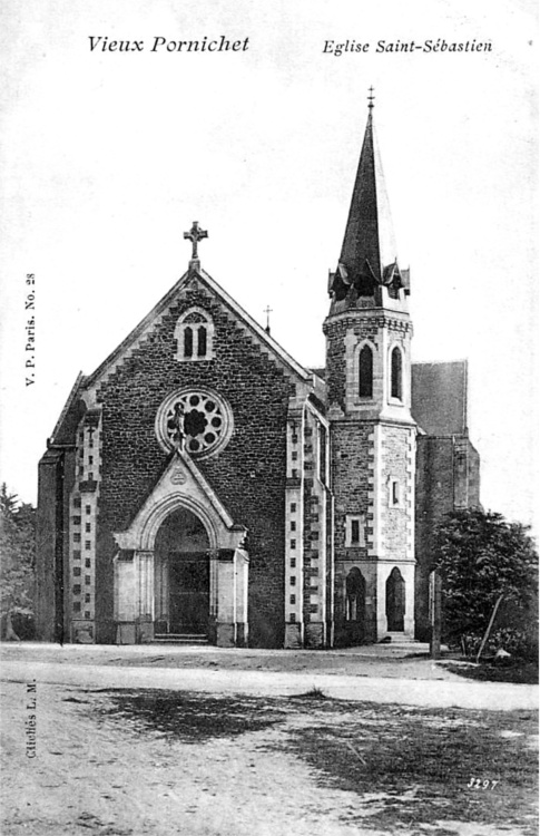 Eglise Saint-Sbastien  Pornichet (anciennement en Bretagne).