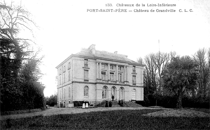Chteau de Grandville  Port-Saint-Pre (Bretagne).