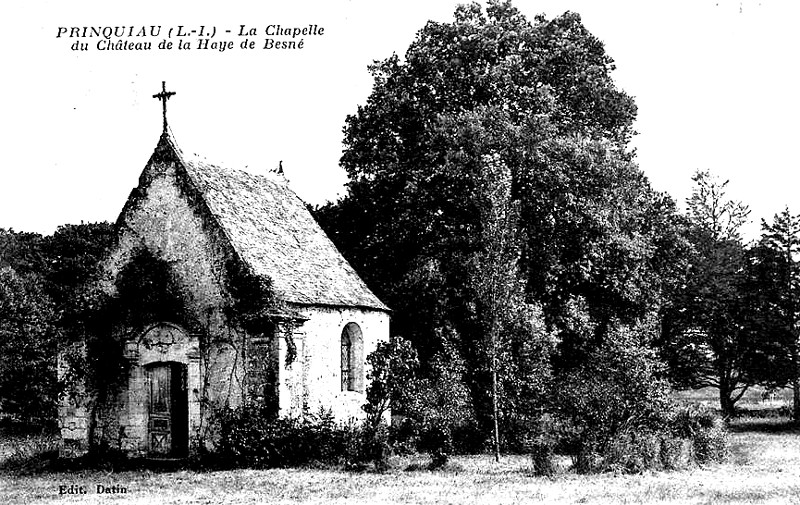 Chapelle du chteau de la Haie-de-Besn  Prinquiau (anciennement en Bretagne).