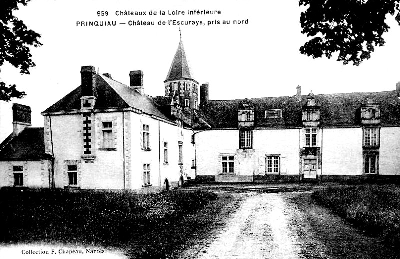 Chteau de l'Escurays ou l'Ecuray  Prinquiau (anciennement en Bretagne).