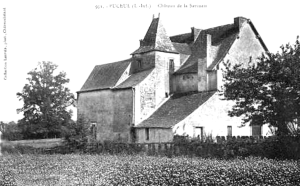 Chteau de Savinaie ou Savinaye en Puceul (Loire-Atlantique).