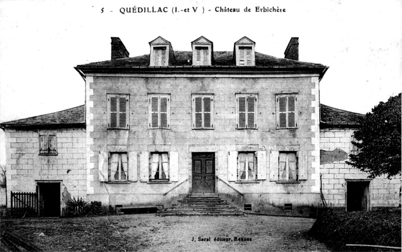 Chteau de Erbichre  Qudillac (Bretagne).