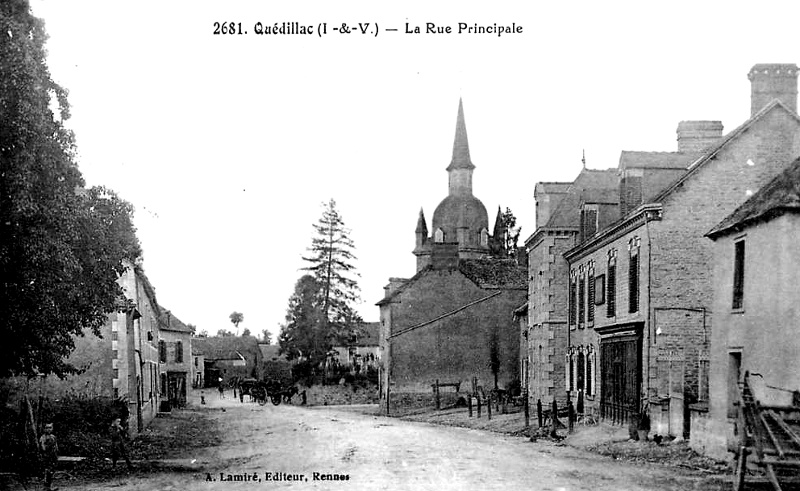 Ville de Qudillac (Bretagne).