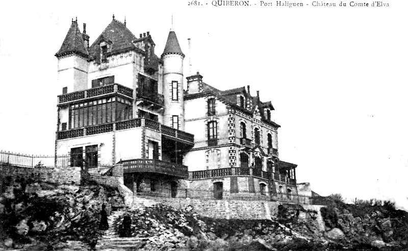 Ville de Quiberon (Bretagne) : chteau.