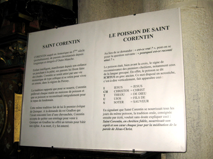Quimper : cathdrale Saint-Corentin (chapelle Saint-Corentin)