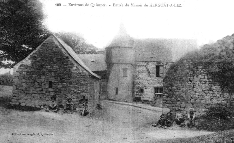 Manoir de Kergoat-a-Lez à Quimper (Bretagne).