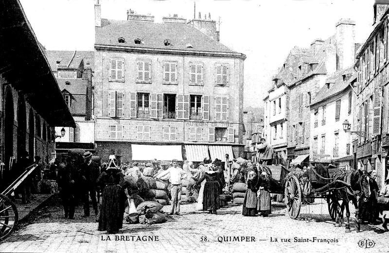 Ville de Quimper (Bretagne).