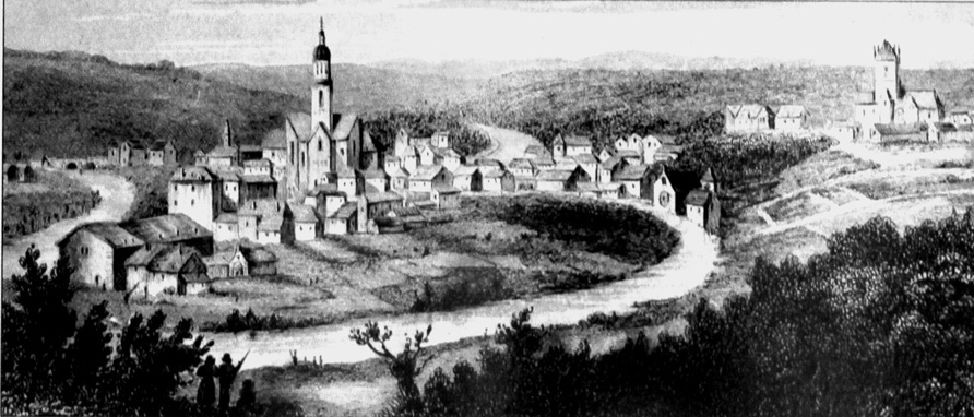 Quimperl : abbaye de Sainte-Croix (1835)