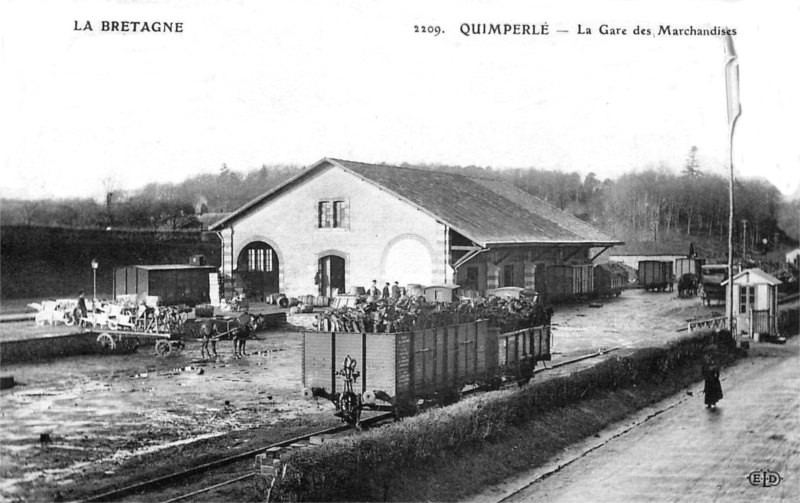 La gare de Quimperl (Bretagne).