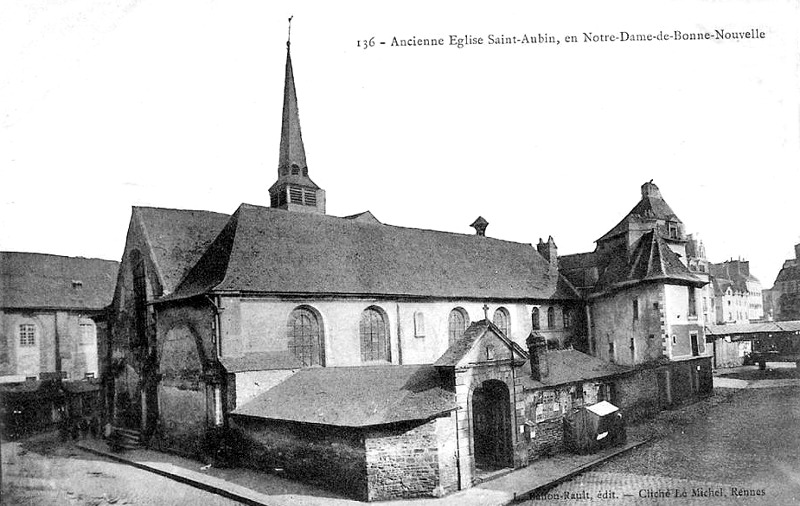 Eglise Saint-Aubin  Rennes (Bretagne).