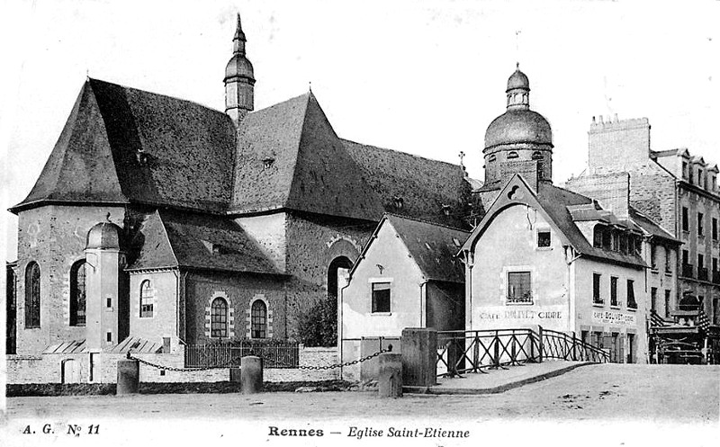 Eglise Saint-Etienne  Rennes (Bretagne).