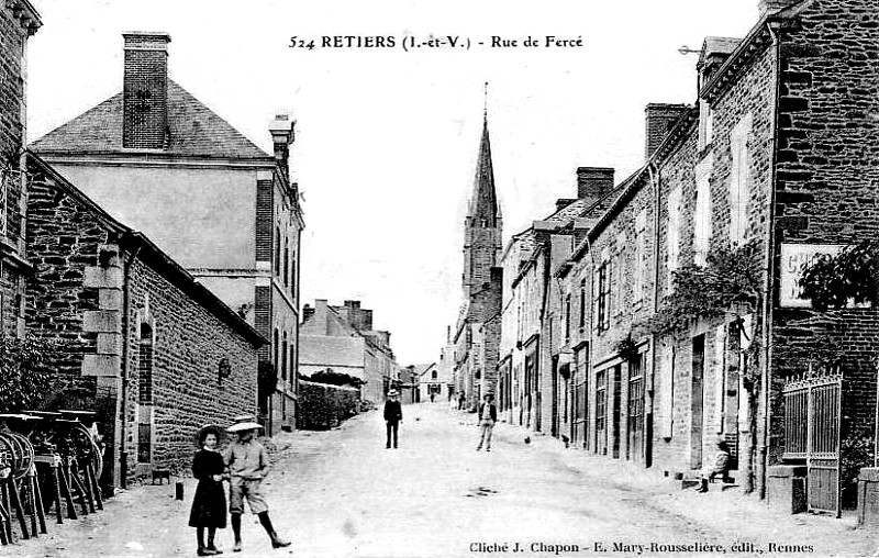 Ville de Retiers (Bretagne).
