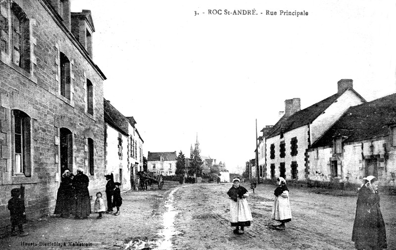 Ville du Roc-Saint-Andr (Bretagne).
