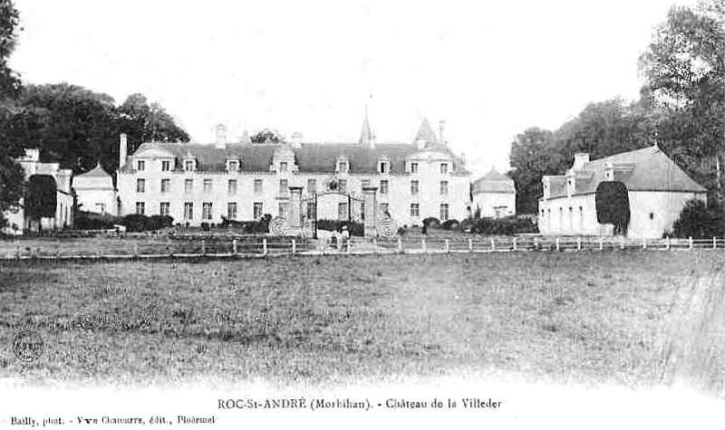 Chteau de la Villeder  la Roc-Saint-Andr (Bretagne).