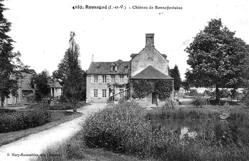 Chteau de Bonnefontaine  Romagn (Bretagne).