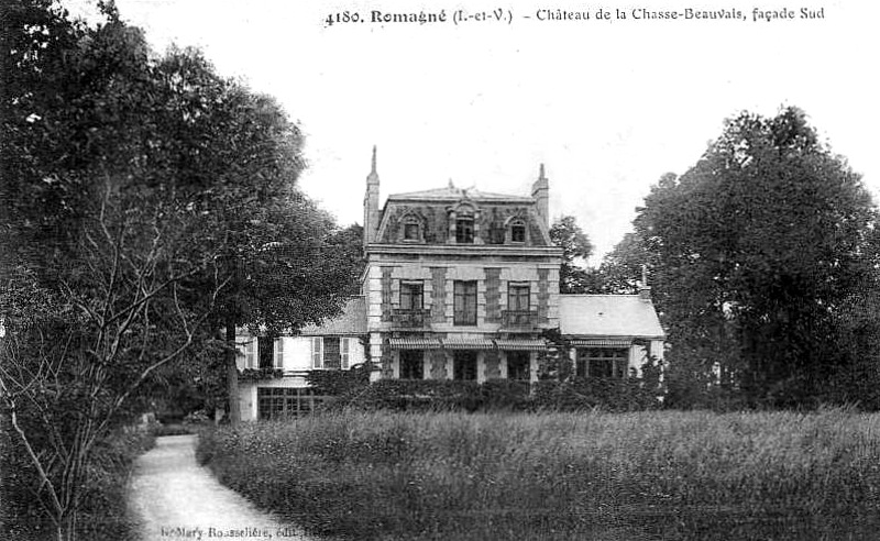 Chteau de Chasse-Beauvais  Romagn (Bretagne).