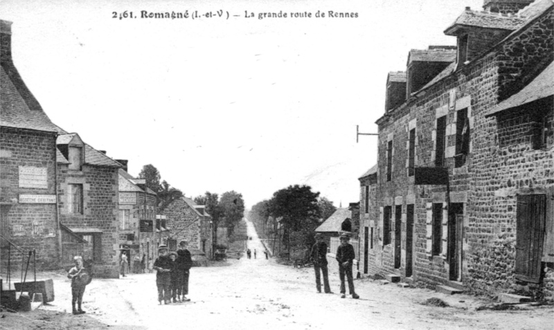 Ville de Romagn (Bretagne).