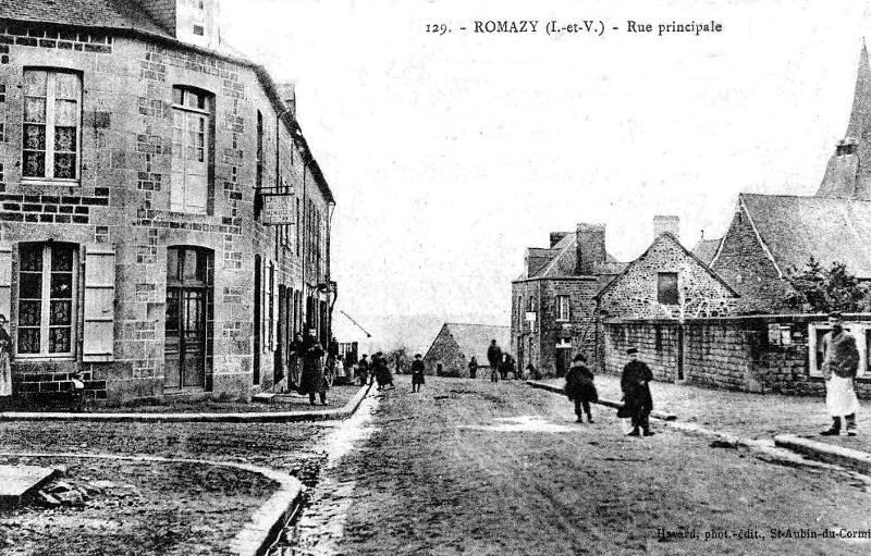 Ville de Romazy (Bretagne).