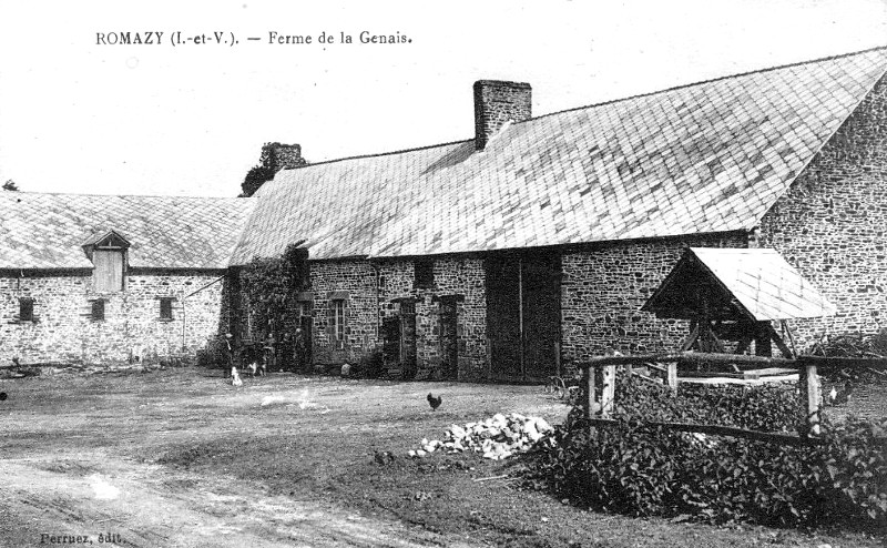 Ferme de la Genais  Romazy (Bretagne).