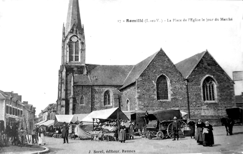 Ville de Romill (Bretagne).