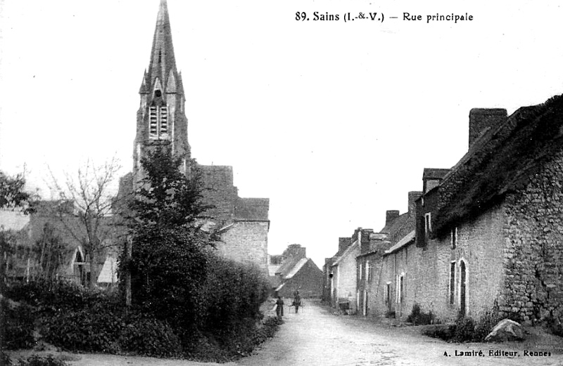 Ville de Sains (Bretagne).