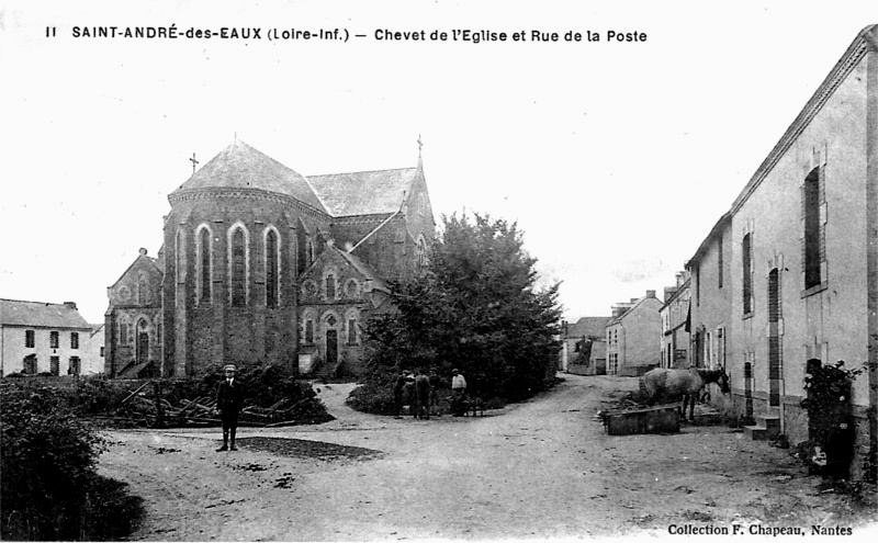 Eglise de Saint-Andr-des-Eaux en Loire-Atlantique (anciennement en Bretagne).