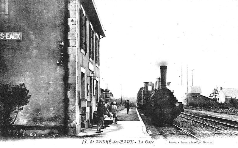 Gare de Saint-Andr-des-Eaux en Loire-Atlantique (anciennement en Bretagne).